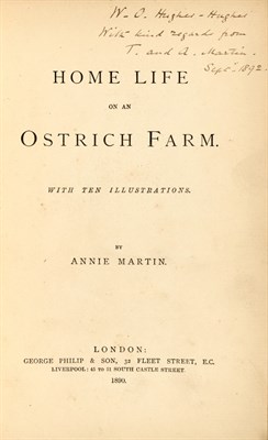 Lot 235 - [SOUTH AFRICA] MARTIN, ANNIE. Home Life on an...