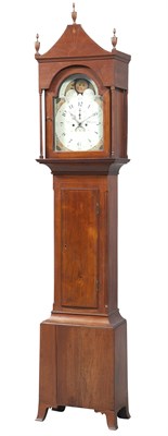 Lot 1232 - Federal Inlaid Walnut Tall Case Clock Benjamin...