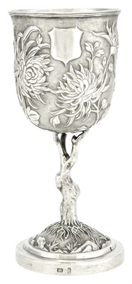 Lot 1108 - Chinese Export Silver Goblet Late 19th/ early...