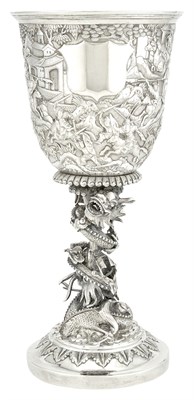 Lot 1107 - Chinese Export Silver Goblet Cumwo, Hong Kong,...