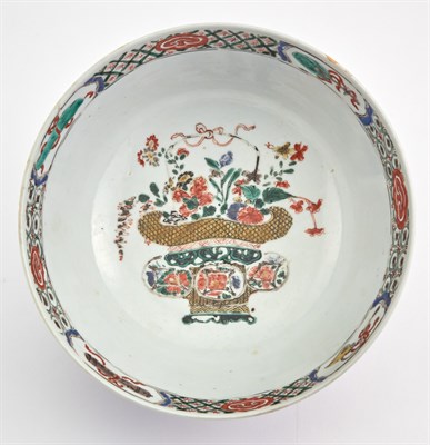 Lot 138 - A Chinese Wucai Porcelain Bowl Kangxi Period...