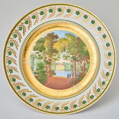Lot 665 - Russian Porcelain Topographical Plate