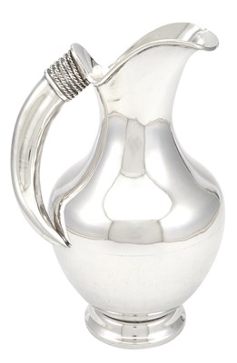 Lot 172 - Modernist Sterling Silver Water Pitcher Height...
