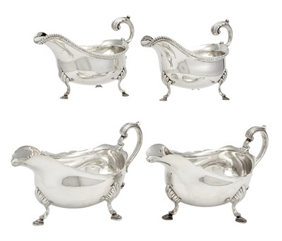Lot 174 - Two Pairs of English Sterling Silver...