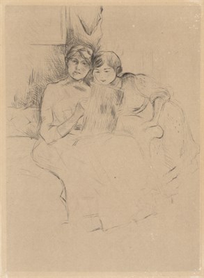 Lot 111 - Berthe Morisot (1841-1895) LA LEÇON DE DESSIN...