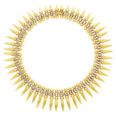 Lot 170 - Gold Fringe Necklace