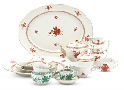 Lot 221 - Group of Herend Porcelain Chinese Bouquet...