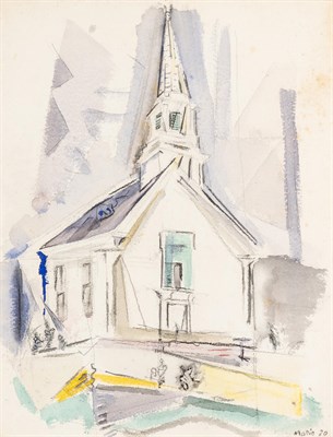 Lot 32 - John Marin American, 1870-1953 Little Church,...