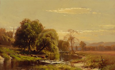 Lot 1028 - Arthur Parton American, 1842-1914 Spring in...