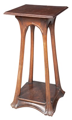Lot 143 - Art Nouveau Carved Wood Pedestal With later...