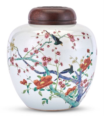 Lot 1034 - A Chinese Enameled Porcelain Jar 18th Century...