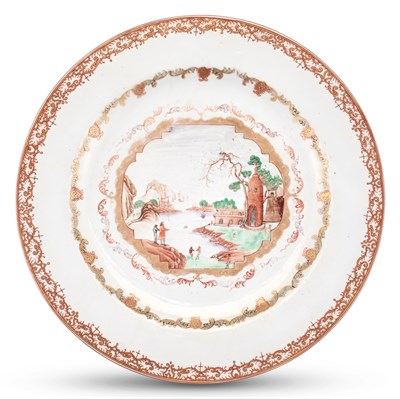 Lot 1006 - A Chinese European-Subject Export Porcelain...