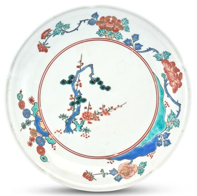 Lot 1096 - A Japanese Kakiemon Porcelain Plate 18th...