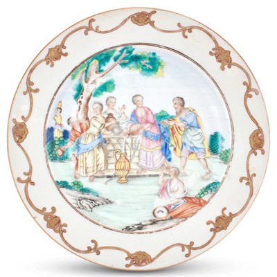 Lot 1036 - A Rare Chinese Export Porcelain 'Rebecca at...