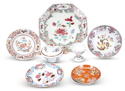 Lot 1049 - A Group of Chinese Export Enameled Porcelain...