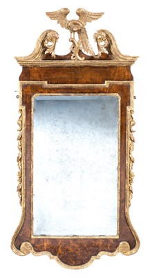 Lot 1315 - Chippendale Walnut Parcel Gilt Mirror 18th...