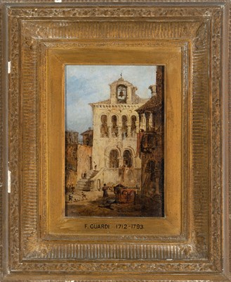 Lot 55 - Follower of Francesco Guardi Capriccio with...