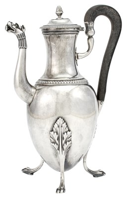 Lot 197 - French Silver Coffee Pot Paris, 1798-1809...