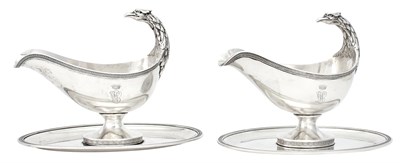Lot 186 - Pair of Continental Empire Style Silver...