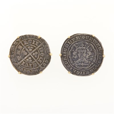 Lot 37 - Great Britain Pair of Coin Earrings Attractive...
