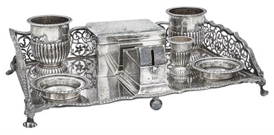 Lot 199 - Victorian Sterling Silver Large Smoking Stand...