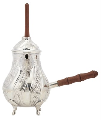 Lot 241 - Mexican Sterling Silver Chocolate Pot Villa,...