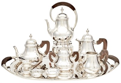 Lot 242 - Mexican Sterling Silver Tea and Coffee Service...