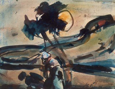 Lot 1058 - Georges Rouault French, 1871-1958 Heading Home,...