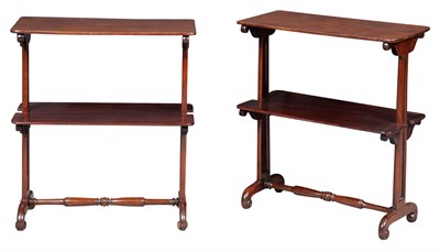 Lot 343 - Pair of Victorian Mahogany Two-Tier Tables...