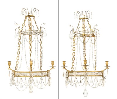 Lot 253 - Pair of Baltic Neoclassical Style Gilt Bronze...