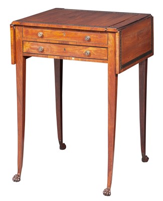 Lot 326 - Regency Brass Inlaid Rosewood, Mahogany and...