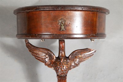 Lot 130 - Pair of Baltic Neoclassical Style Walnut Swan...