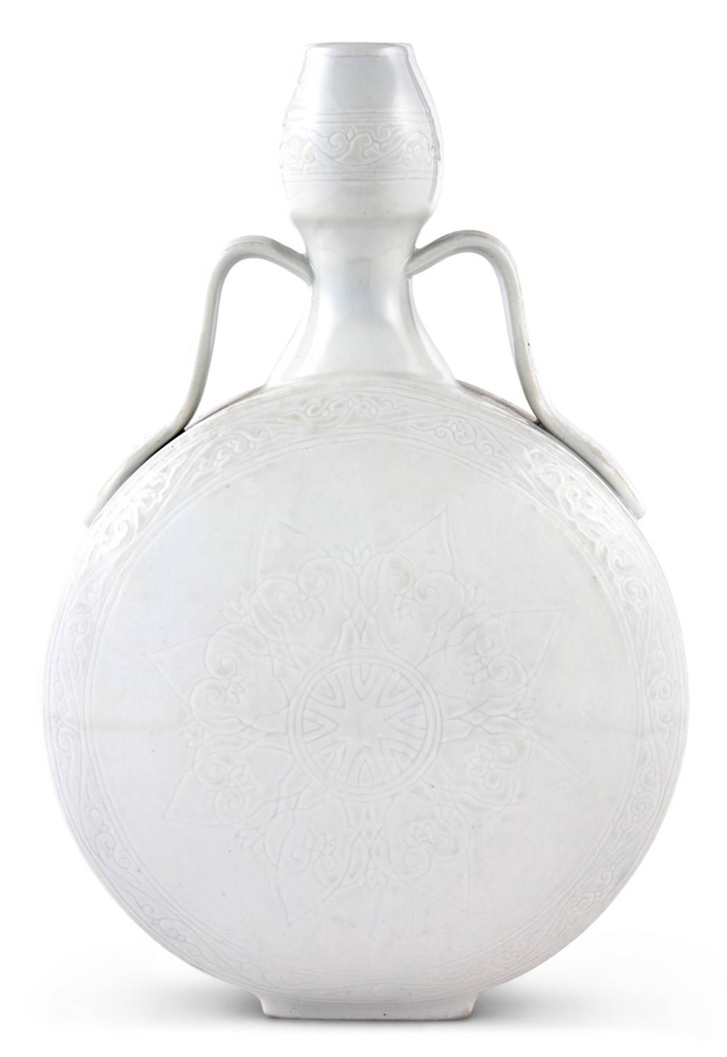 Lot 123 - A Fine Chinese Incised White Porcelain...