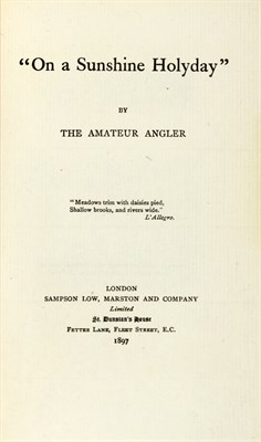 Lot 261 - [ANGLING] [MARSTON, EDWARD]. THE AMATEUR...