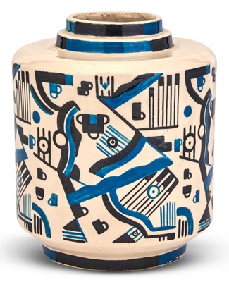 Lot 184 - Robert Lallemant Modernist Hand-Painted...