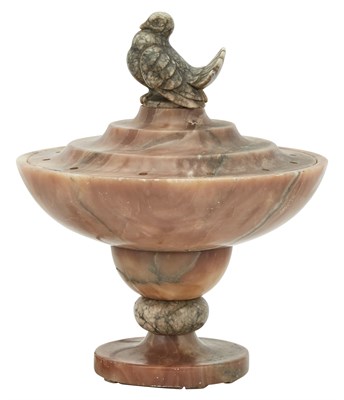 Lot 292 - Alabaster and Hardstone Lamp Height 11 1/2...