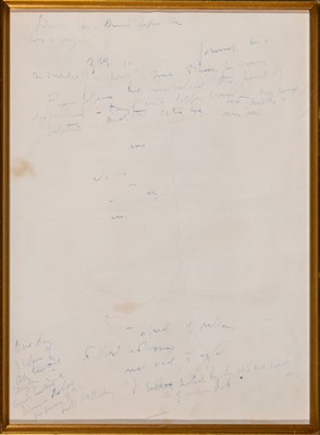 Lot 25 - KENNEDY, JOHN FITZGERALD Manuscript notes...