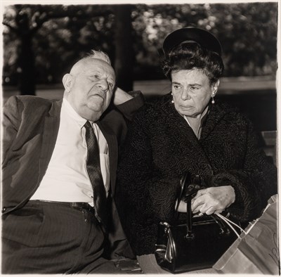 Lot 10 - ARBUS, DIANE (1923-1971) Elderly couple on a...