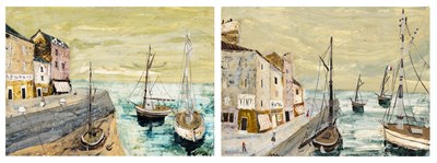 Lot 63 - Charles Levier French, 1920-2003 Harbor Scenes:...