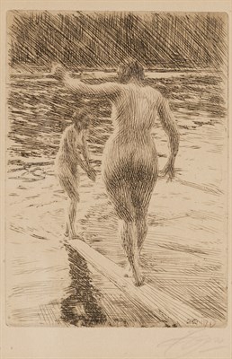 Lot 221 - Anders Zorn (1860-1920) BALANCE (HJERT 287;...