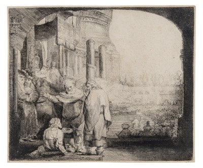 Lot 183 - Rembrandt van Rijn PETER AND JOHN HEALING THE...
