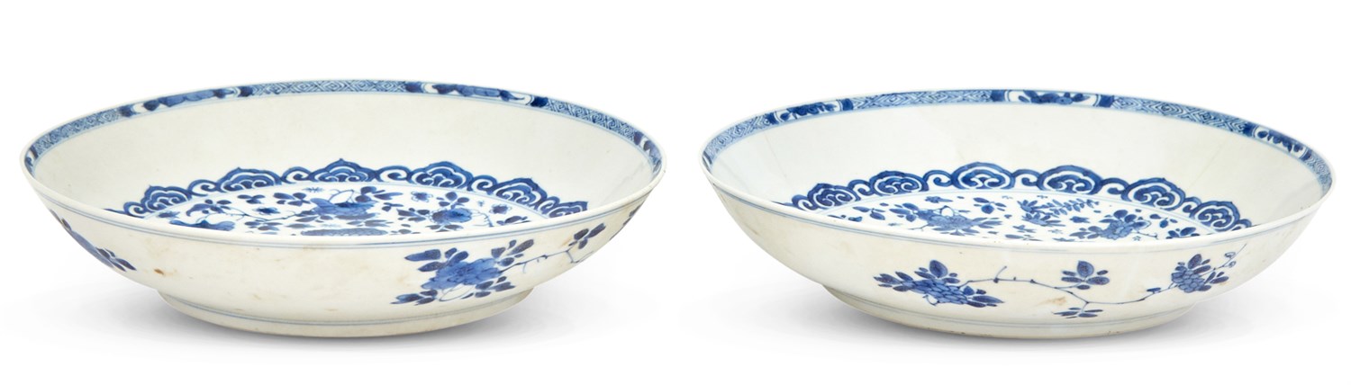 Lot 141 - A Pair of Chinese Blue and White Porcelain...