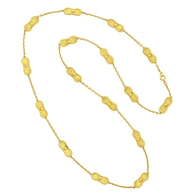 Lot 195 - Van Cleef & Arpels Long Gold Chain Necklace, France