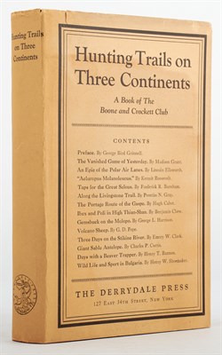Lot 298 - [BOONE AND CROCKETT CLUB] GRINELL, GEORGE BIRD;...