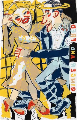 Lot 39 - Red Grooms (b. 1937) FRED AND GINGER Color...