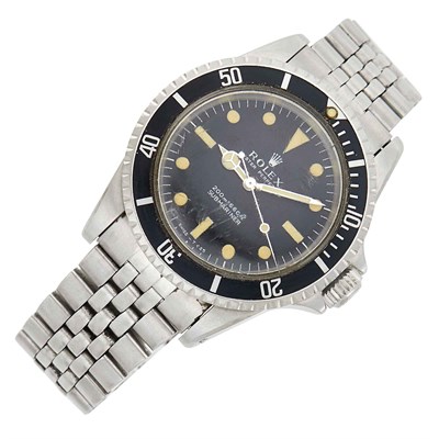 Lot 86 - Rolex Gentleman's Stainless Steel 'Submariner' Wristwatch, Ref. 5513