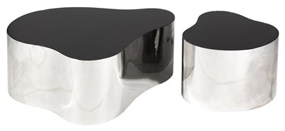 Lot 278 - Pair of Karl Springer Style Stainless Steel...