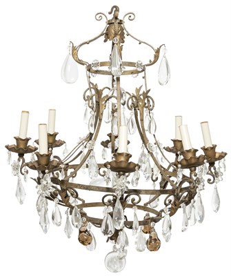 Lot 249 - Louis XV Style Gilt-Metal, Iron and Glass...