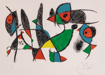 Lot 127 - Joan Miró (1893-1983) LITHOGRAPHS II, PLATE 10...
