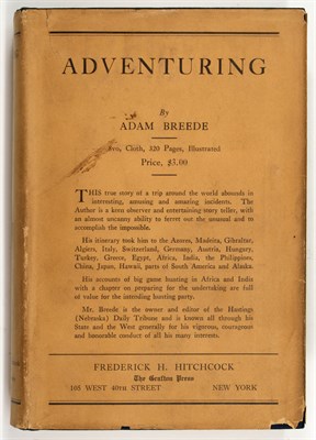 Lot 290 - [BIG GAME HUNTING] BREEDE, ADAM. Adventuring....